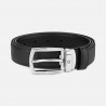 Ceinture de 30 mm en cuir noir Montblanc